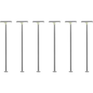 Viessmann H0 Bahnsteigleuchte doppelt Fertigmodell 6St.