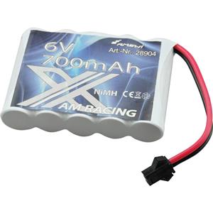 Amewi Modellbau-Akkupack (NiMh) 6V 700 mAh Zellen-Zahl: 5 Stick Micro-Car-Buchse