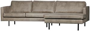 BePureHome Hoekbank Rodeo links Elephant Skin