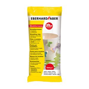 Eberhard Faber EFA Modelliermasse Plast Classic, 1 kg weiß