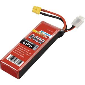 Conrad energy LiPo accupack 14.8 V 2400 mAh Aantal cellen: 4 20 C Stick XT60