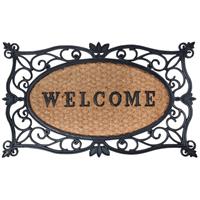 esschertdesign Esschert Design Fußmatte Welcome 75 x 45 cm Gummi RB 107 Braun