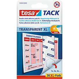 tesa TACK Klebepads XL, transparent, beidseitig klebend