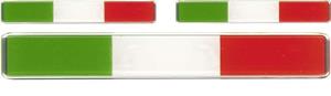 3D-stickers Italiaanse vlag 3 stuks
