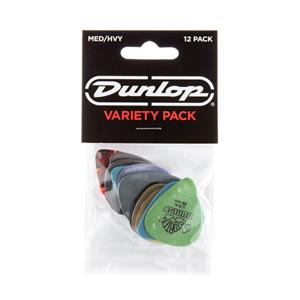 Dunlop PVP102-Pick Variety Pack Medium-Heavy Players Pack of 12