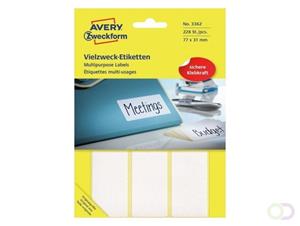 AVERY Avery Zweckform 3362 Universal-Etiketten, 77 x 31 mm, 28 Blatt/224 Etiketten, weiß