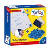 Twizz stempelset junior blauw 44-delig