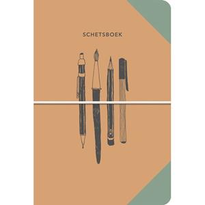 Deltas Paperstore: schetsboek klein bruches & pencils 20 cm