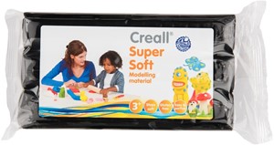 Creall Supersoft Boetseerklei 500gr - Zwart