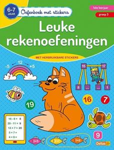 Deltas oefenboek met stickers leuke rekenoefeningen 6 7 j.