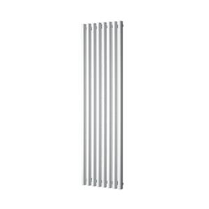 Plieger Trento designradiator verticaal met middenaansluiting 1800x470mm 1086W zwart grafiet (black graphite) 7250046