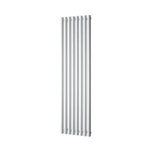 Plieger Trento designradiator verticaal met middenaansluiting 1800x470mm 1086W donkergrijs structuur 7250049