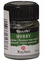 Rayher hobby materialen Hobby acrylverf lichtgrijs 15 ml Grijs