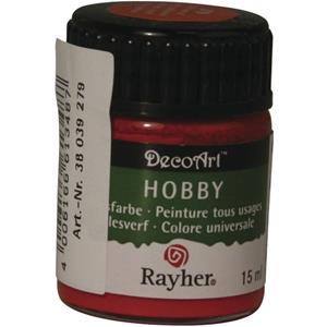 Rayher hobby materialen Hobby acrylverf wijnrood 15 ml Rood