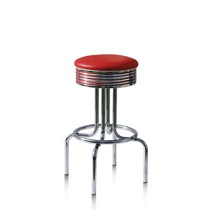 Retro Barkruk BS-28-77 Rood