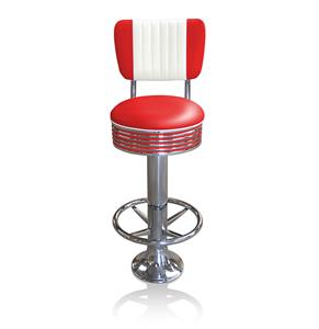 Retro Barkruk BS-27CB Rood