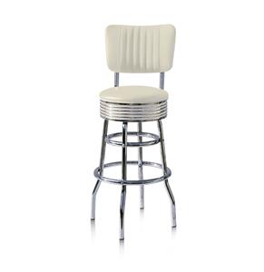 Retro Barkruk BS-29CB Off White