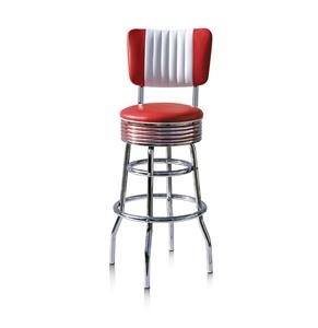 Retro Barkruk BS-29CB Rood