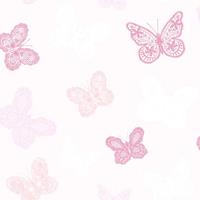 kidsathome Kids at Home Tapete Butterfly  Rosa