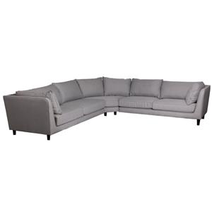 HomingXL Hoekbank Samba hoek links stof Inari lichtgrijs 91 2,95 x 3,16 mtr breed