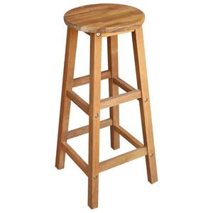 Barstoelen 34x34x76 cm massief acaciahout 2 st
