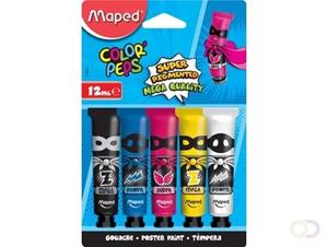 Maped Gouachefarbe COLOR, PEPS, in Tube, 5er Blisterkarte