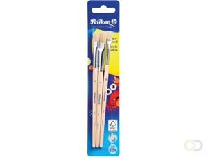 Pelikan Borstenpinsel-Set 613 F, 3-teilig, sortiert