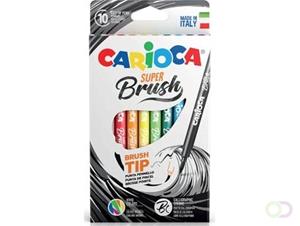 Carioca penseelstift Super Brush, doos van 10 stuks in geassorteerde kleuren