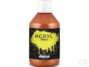 Darwi acrylverf Metal effect, flacon van 250 ml, brons