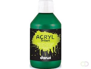 Darwi glanzende acrylverf, flacon van 250 ml, donkergroen