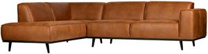 BePureHome Ecksofa Ecksofa Statement Links - Leder Cognac, freistellbar