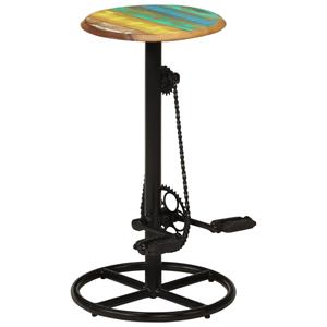 Barstoelen 38x76 cm massief gerecycled hout 2 st