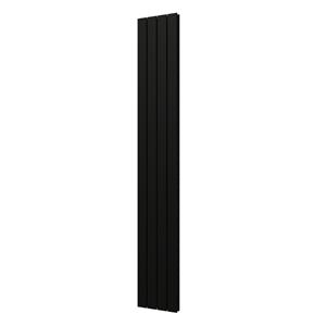 Plieger Cavallino Retto designradiator verticaal dubbel middenaansluiting 2000x298mm 905W mat zwart 7250317