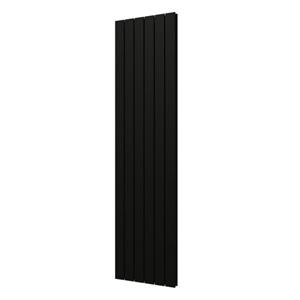 Plieger Cavallino Retto designradiator verticaal dubbel middenaansluiting 1800x450mm 1162W mat zwart 7250311