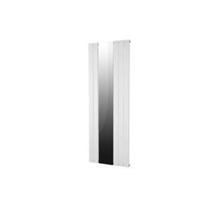 Plieger Cavallino Specchio designradiator verticaal met spiegel middenaansluiting 1800x602mm 773W mat zwart 7250328