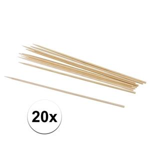 20x naturel knutselhoutjes 20 cm Beige