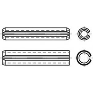 Spanstiften Verenstaal toolcraft TO-5434209 100 stuks