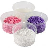 Creotime parelfoamklei paars/roze/wit 4-delig