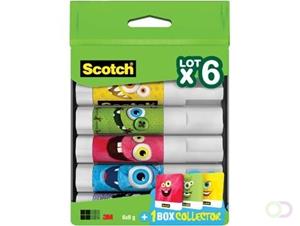 Scotch lijmstift permanent Monster, 8 g, doos van 6 stuks