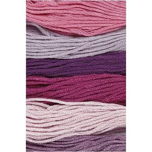 6x Hobby naaigaren/borduurgaren paarstinten 1mm Multi