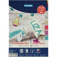 Stylex Hobby Glitter Karton A4 10st