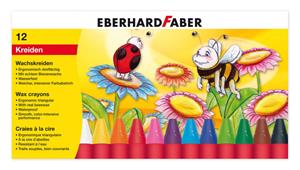 5 x Eberhard Faber Wachskreide dreikant VE=12 Stück