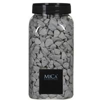 Mica Decorations Decoratie/hobby stenen grijs 1 kg Grijs