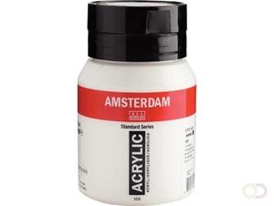 Amsterdam acrylinkt, flesje van 500 ml, titaanwit