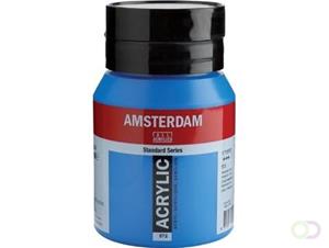 Amsterdam acrylverf, flesje van 500 ml, primair cyaan