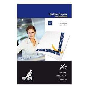 Kangaro 100x Carbonpapier/transferpapier vellen blauw A4 formaat Blauw