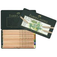 Faber-Castell 12 PITT pastelpotloden  in metaal etui