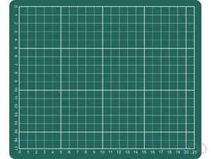 Rillstab Snijmat  A5 230x190mm groen