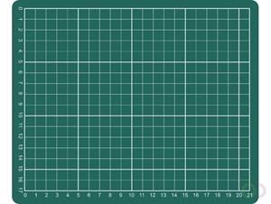 Rillstab Snijmat  A5 230x190mm groen