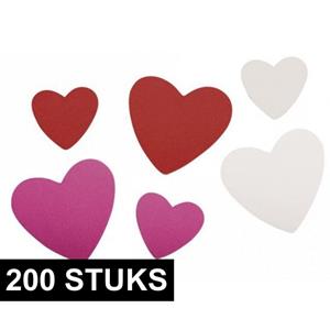 200 stuks Crepla foam hartjes zelfklevend Multi